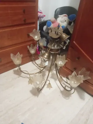 Lámparas de metal y cristal