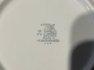 Mantequera Bohemia Porcelana 1930