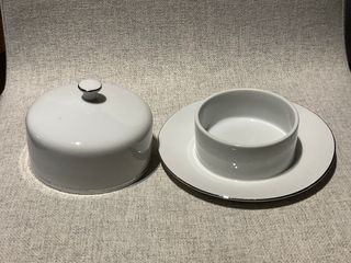 Mantequera Bohemia Porcelana 1930