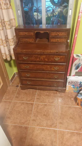 Mueble secreter retro de madera