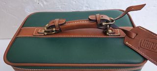 Borsa Beauty Case Vintage Jaguar Pelle Marrone Ver