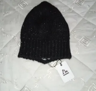 Cappello I'm Accessories nero glitter