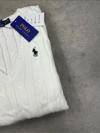 Jersey Polo Ralph Lauren Blanco Talla M