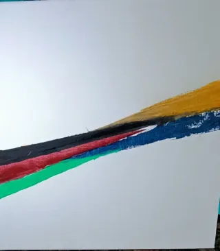 Cuadro Acrílico Hecho a Mano Multicolor