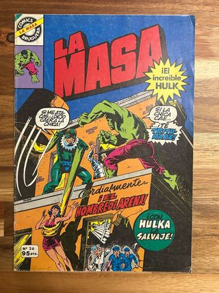 La Masa n26 El increíble Hulk Bruguera 1982