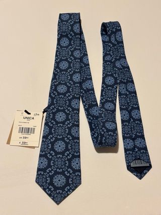 Corbata Scalpers Azul Floral Nueva