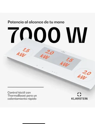 Placa Vitrocerámica Klarstein Inducción
