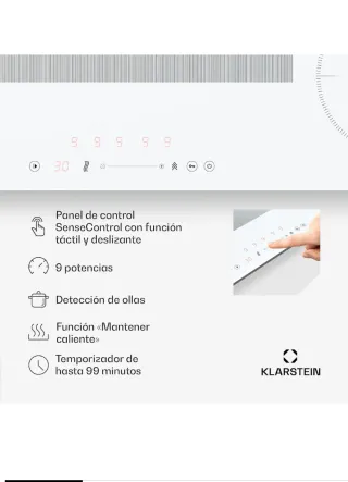 Placa Vitrocerámica Klarstein Inducción