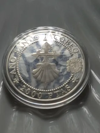 Moneda 2000 Pesetas Plata España 1993