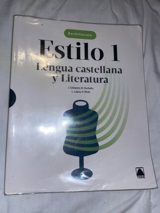 Estilo 1. Lengua castellana y Literatura 1 BACH