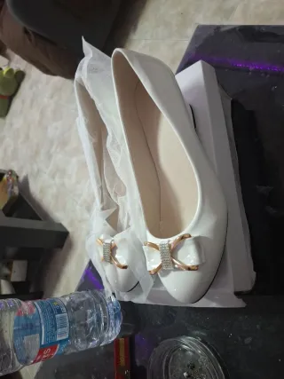 Zapatos planos blancos mujer talla 41