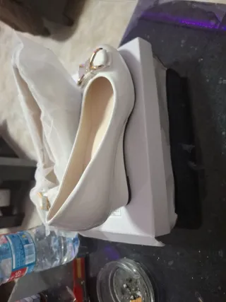 Zapatos planos blancos mujer talla 41