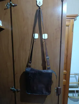 ‼️Bolso Hombro y Riñonera Cuero Marrón Oscuro‼️