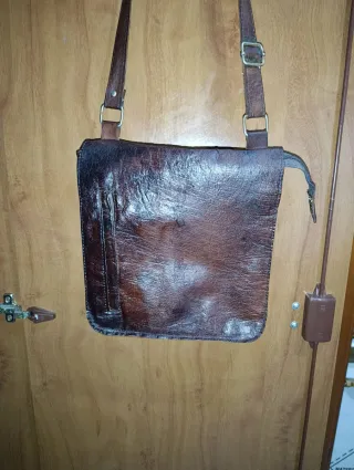 ‼️Bolso Hombro y Riñonera Cuero Marrón Oscuro‼️