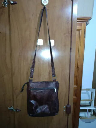 ‼️Bolso Hombro y Riñonera Cuero Marrón Oscuro‼️