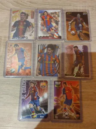 Lote 8 de cromos de Messi mundicromo
