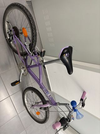 Bici infantil Decathlon morada
