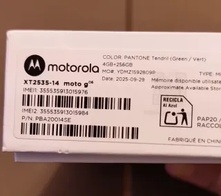 MOTOROLA MOTO G06 256gb +4gb (no es el de 64 gb )