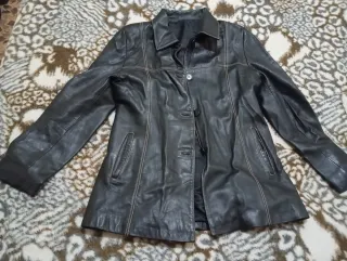 Americana Piel Vintage Negra Talla 42