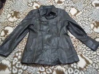 Americana Piel Vintage Negra Talla 42