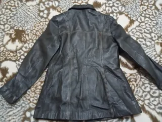 Americana Piel Vintage Negra Talla 42