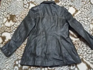 Americana Piel Vintage Negra Talla 42