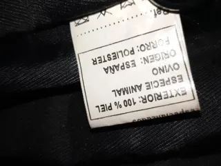 Americana Piel Vintage Negra Talla 42