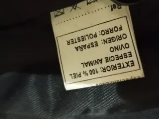 Americana Piel Vintage Negra Talla 42