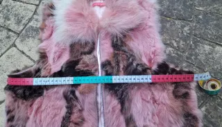 Chaleco de piel rosa Chesco