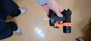 Máquina de pintura con manguera y accesorios