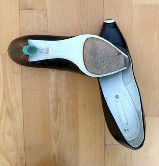 Zapatos Celine Tacón Negro Charol