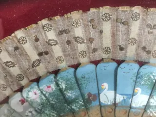 Abanico f. s.XIX, abaniquera,marco,cuadro,espejo