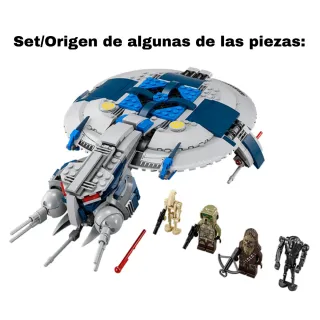 Lote piezas Lego Star Wars (Droid Gunship)
