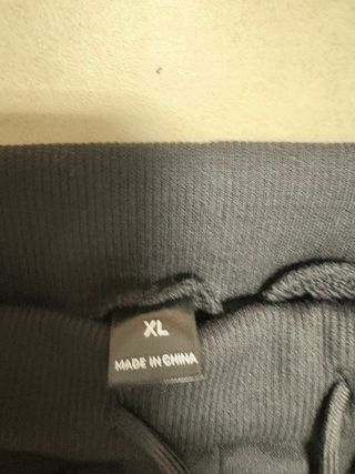 Pantaloni Uomo Flared Nero Bianco Taglia XL