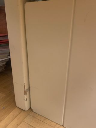 Litera madera maciza color crema