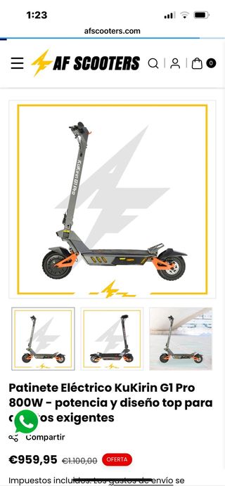 Patin Kukirin G1 Pro