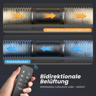 Extractor de Baño 100mm Bidireccional con Mando