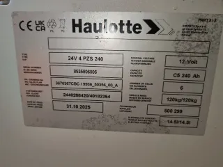 Batería 24V 4 PZS 240 Haulotte