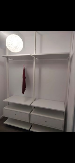 Vestidor modular Ikea blanco evarli