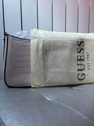 Bolso Guess Cocodrilo Marrón/Naranja