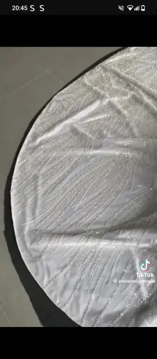 Vestido de Novia Blanco Brillante