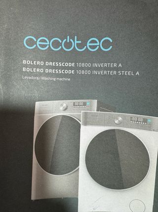 Lavadora Cecotec 10kg A+ inox