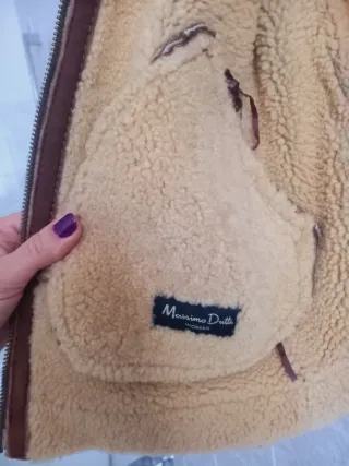 Montone shearling Massimo dutti vera pelle
