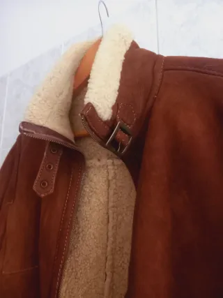 Montone shearling Massimo dutti vera pelle