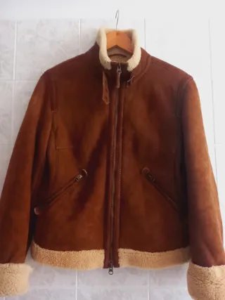 Montone shearling Massimo dutti vera pelle