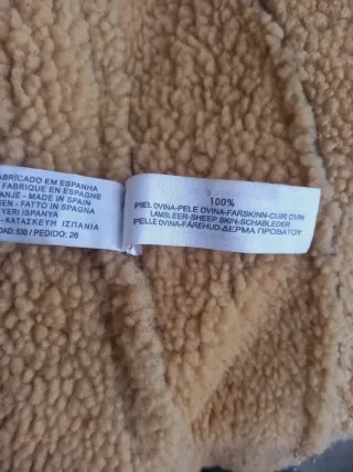 Montone shearling Massimo dutti vera pelle