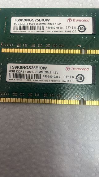 16GB-DDR3 / 1600 MHz { 2x8 }