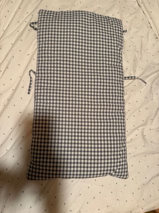 Saco bebé Minicoton invierno cuadros vichy gris