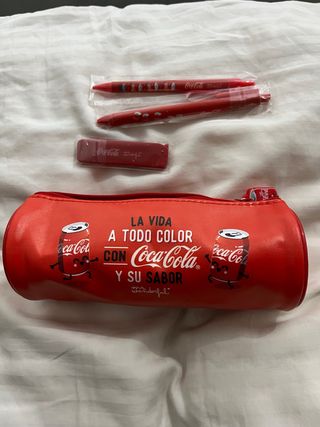 Estuche Coca-Cola Rojo