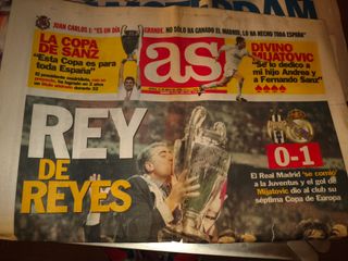 Periódico Real Madrid 7ª Copa Europa 1998